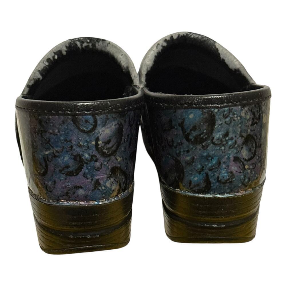 Dansko Professional Clogs Women's 10.5 Raindrop Galaxy Embossed Leather - Picture 5 of 8